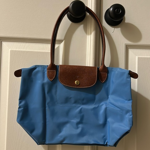 Longchamp Handbags - Longchamp Le Pliage Folding Tote Bag Blue